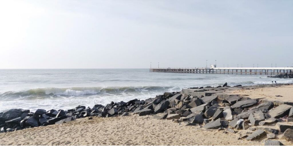Beach walk in Pondicherry