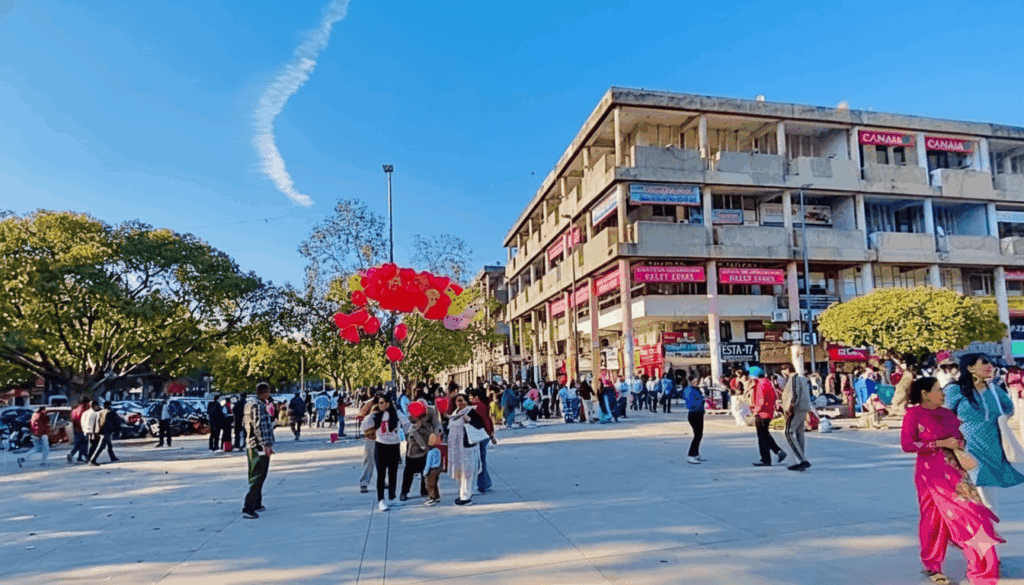 Sector 17 Market in Chandigarh