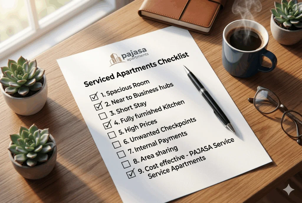What to Look for in a Service Apartment before Booking by PAJASA