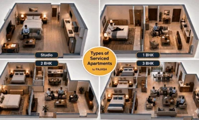 1BHK vs 2BHK vs 3BHK vs Studio Serviced Apartment for Corporate Stays
