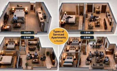 1BHK vs 2BHK vs 3BHK vs Studio Serviced Apartment for Corporate Stays