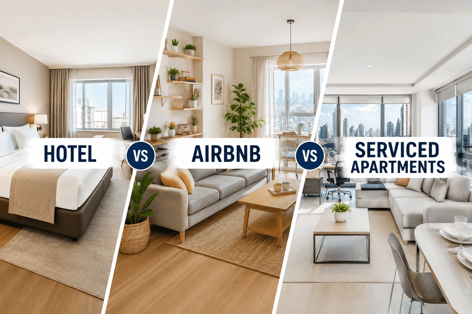 Hotels vs Airbnb vs Serviced Apartments in Pune