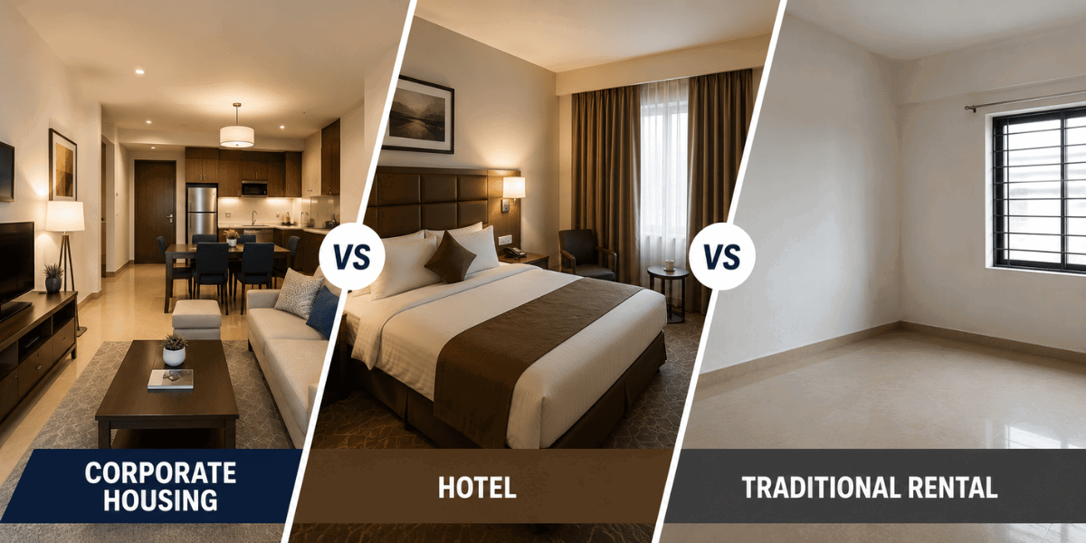 Corporate Housing vs Hotels vs Traditional Rentals